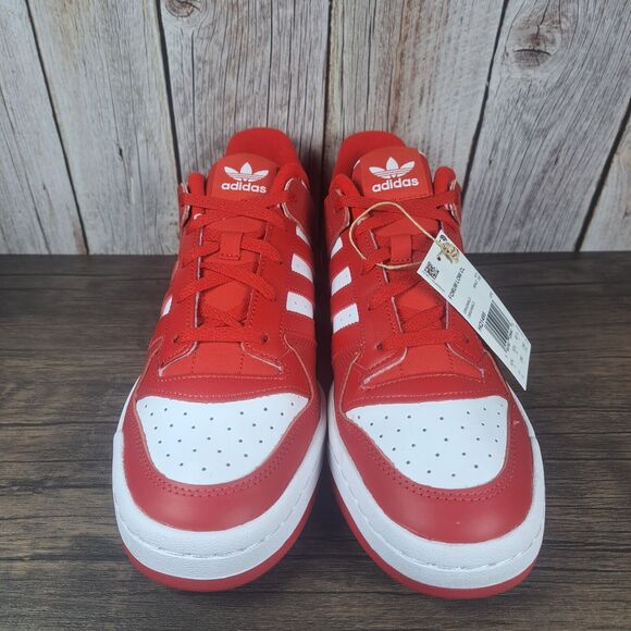 Adidas Originals Low CL HQ1495 Scarlet Red White Sneaker Men's Sz 11 (NIB) - Picture 3 of 10